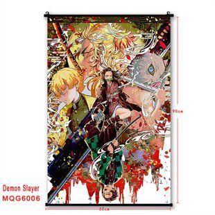 Гобелен аниме Demon Slayer, Клинок рассекающий демонов Несколько персонажей, Танджиро, Незуко, Зеницу, Ренгоку Кёдзюро, Иноске, 60х90 см (GABBDD 0044)