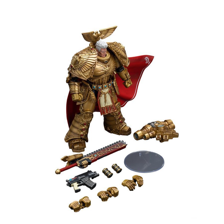 Фигурка из игры Warhammer 40k, Имперские Кулаки Рогал Дорн, примарх Vll-го легиона, JOYTOY, подвижная, 18 см (WHR 0060)