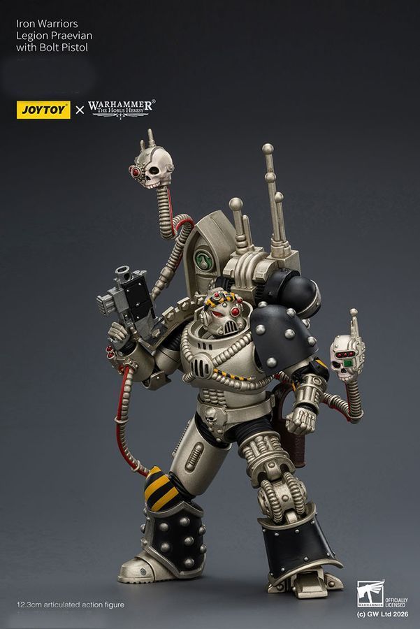 Фигурка Warhammer 40k, Железные Воины, Превиан с болт-пистолетом, JOYTOY, подвижная, 12,3 см (WHR 0240)