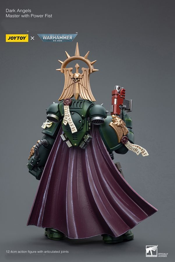 Фігурка з гри Warhammer 40k, Майстер Темних Ангелів з Силовим Кулаком, JOYTOY, рухома, 12,4 см (WHR 0162)