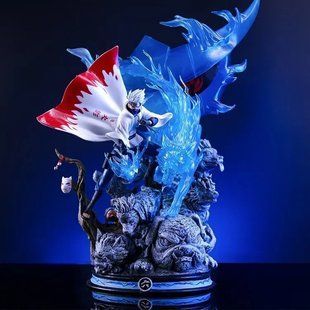 Аніме фігурка Naruto Наруто Hatake Kakashi Хатаке Какаші та Нінкени, 37 см з підсвічуванням (NAR 0093)