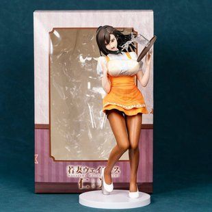 Аниме фигурка официантка Рен Мэй с подносом, 29 см (ANIM 00079)