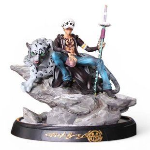 Аніме фігурка One Piece Ван пис Trafalgar Law, Трафальгар Ло і сніговий барс, 30 см (OP 0160)