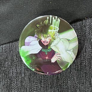Значок аниме Черный Клевер Black Clover, диаметр 58 мм (ZNBLC 0007)