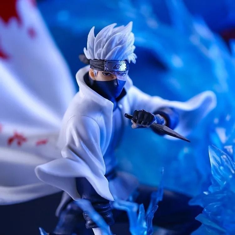 Аніме фігурка Naruto Наруто Hatake Kakashi Хатаке Какаші та Нінкени, 37 см з підсвічуванням (NAR 0093)