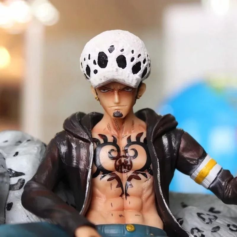 Аніме фігурка One Piece Ван пис Trafalgar Law, Трафальгар Ло і сніговий барс, 30 см (OP 0160)