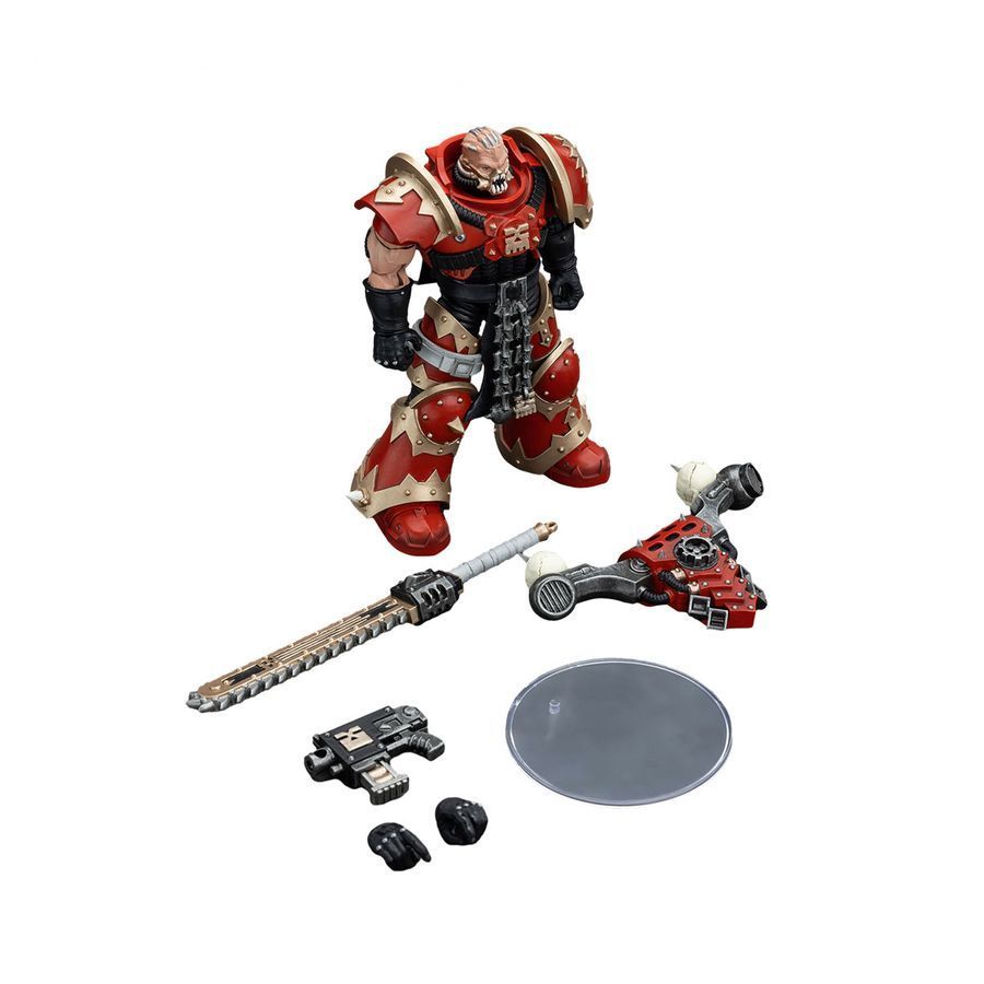 Фигурка из игры Warhammer 40k, Пожиратели Миров Эвисцератор с Цепным Мечом, JOYTOY, подвижная, 12,6 см (WHR 0163)
