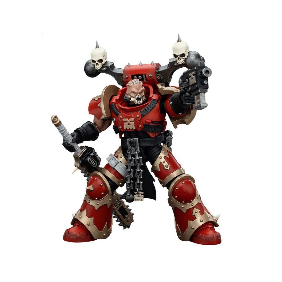 Фигурка из игры Warhammer 40k, Пожиратели Миров Эвисцератор с Цепным Мечом, JOYTOY, подвижная, 12,6 см (WHR 0163)