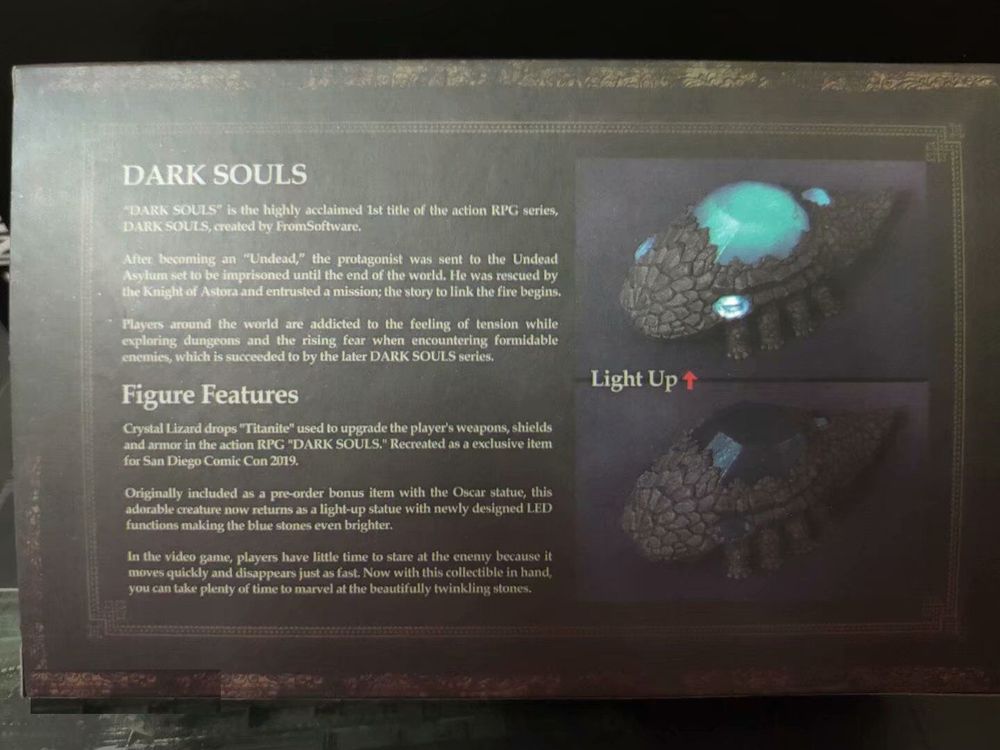 Фігурка з підсвічуванням Dark Souls Дарк Соулс Crystal Lizard, Кришталева ящірка, 6 см + батарейки (DS 0014)