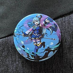 Значок аніме Богиня благословляє цей чудовий світ KonoSuba, діаметр 58 мм, (ZNKOSU 0010)