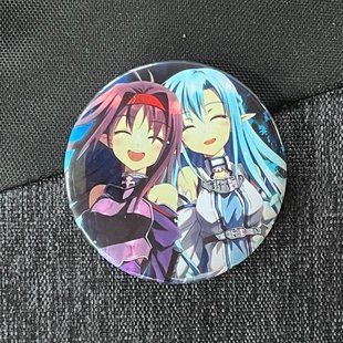 Значок аниме Мастера меча онлайн Sword Art Online, диаметр 58 мм (ZNSAO 0023)