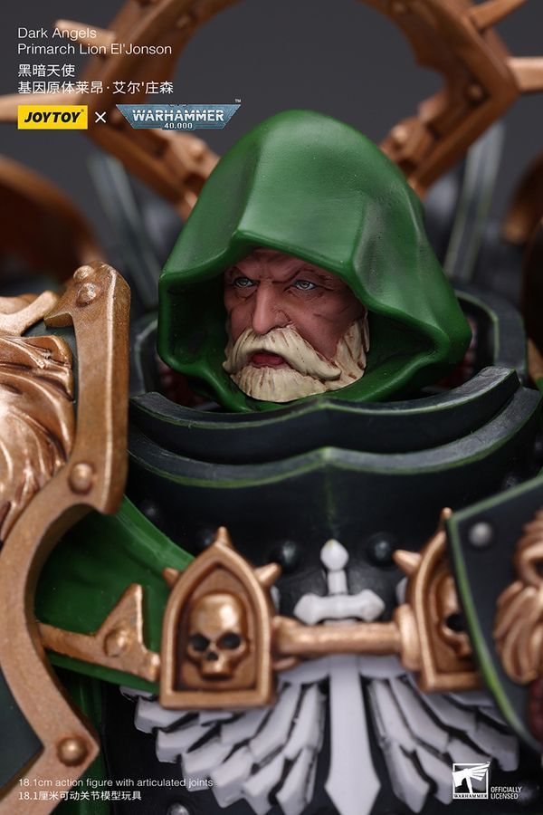 Фігурка з гри Warhammer 40k Примарх Темних Янголів Лев Ель'Джонсон, JOYTOY, рухома, 18,1 см (WHR 0148)