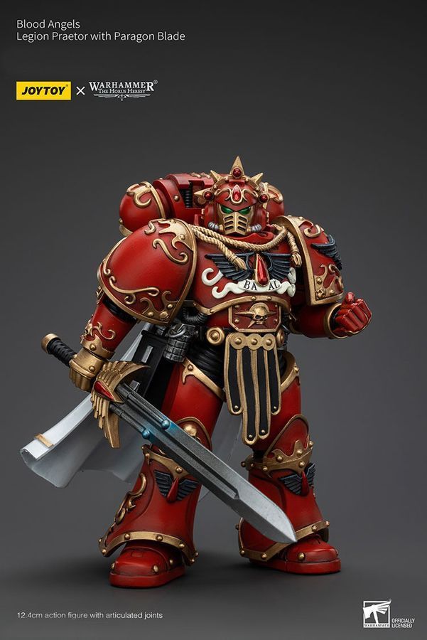 Фігурка з гри Warhammer 40k, Претор Легіону Кривавих Янголів з Мечем Парагону, JOYTOY, рухома, 12,4 см (WHR 0214)