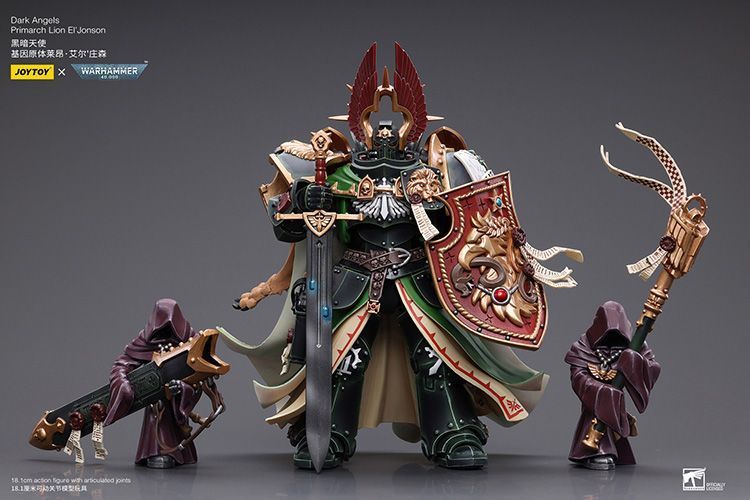 Фігурка з гри Warhammer 40k Примарх Темних Янголів Лев Ель'Джонсон, JOYTOY, рухома, 18,1 см (WHR 0148)