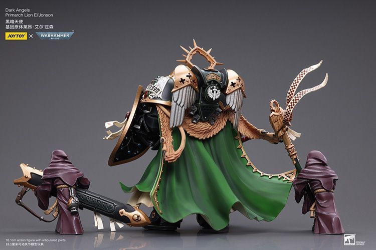 Фігурка з гри Warhammer 40k Примарх Темних Янголів Лев Ель'Джонсон, JOYTOY, рухома, 18,1 см (WHR 0148)