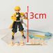 Подвижная аниме фигурка Клинок рассекающий демонов, Demon Slayer Zenitsu, Зеницу, 13 см (BDD 0071)