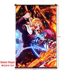 Гобелен аниме Demon Slayer, Клинок рассекающий демонов Ренгоку Кёдзюро, Аказа, 60х90 см (GABBDD 0003)
