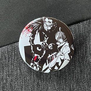 Значок аниме Тетрадь смерти Death Note, диаметр 58 мм (ZNDNA 0006)