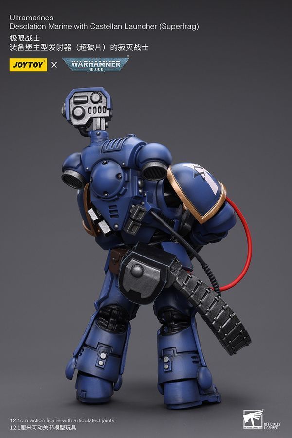 Фігурка з гри Warhammer 40k, Ультрамарини, Десантник пустелі, Суперфраг, JOYTOY, рухома, 12,1 см (WHR 0021)