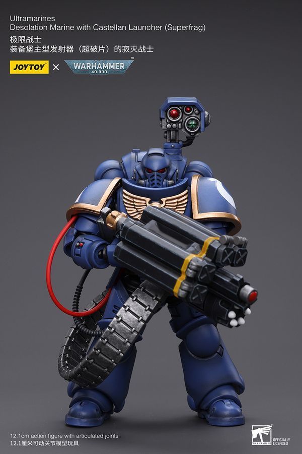 Фігурка з гри Warhammer 40k, Ультрамарини, Десантник пустелі, Суперфраг, JOYTOY, рухома, 12,1 см (WHR 0021)