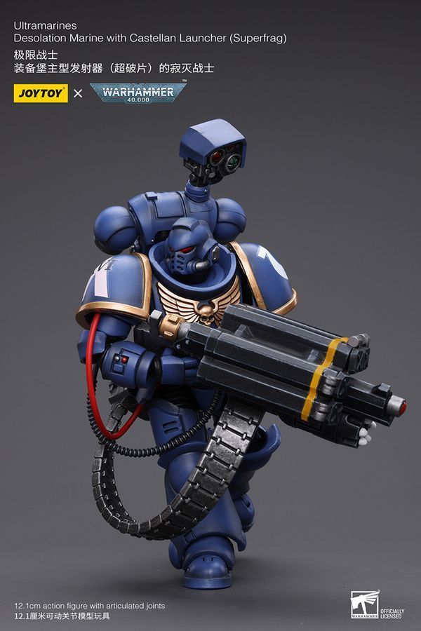 Фігурка з гри Warhammer 40k, Ультрамарини, Десантник пустелі, Суперфраг, JOYTOY, рухома, 12,1 см (WHR 0021)