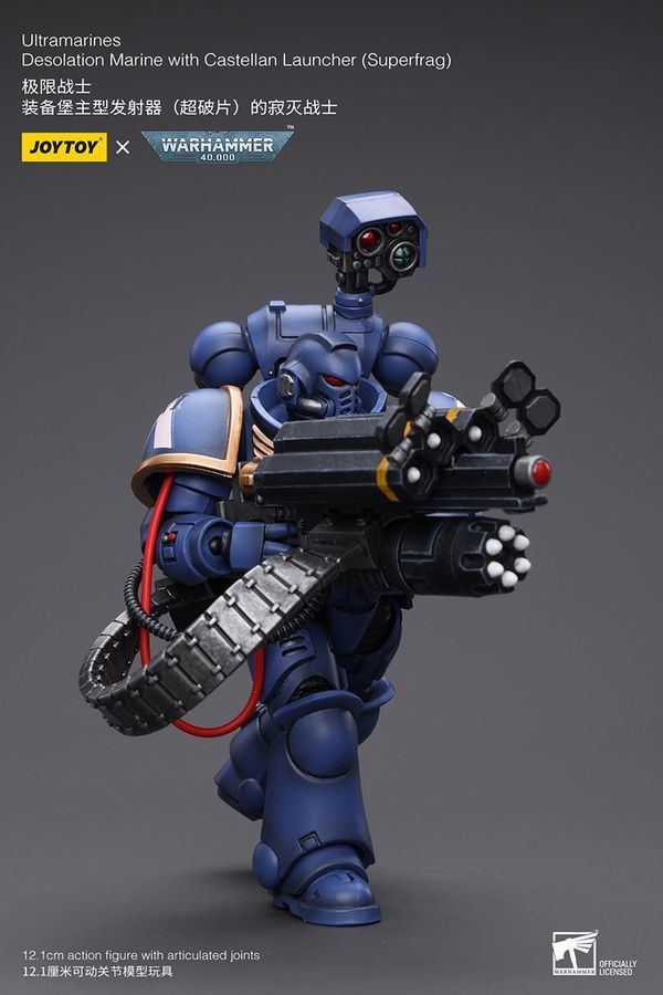 Фігурка з гри Warhammer 40k, Ультрамарини, Десантник пустелі, Суперфраг, JOYTOY, рухома, 12,1 см (WHR 0021)