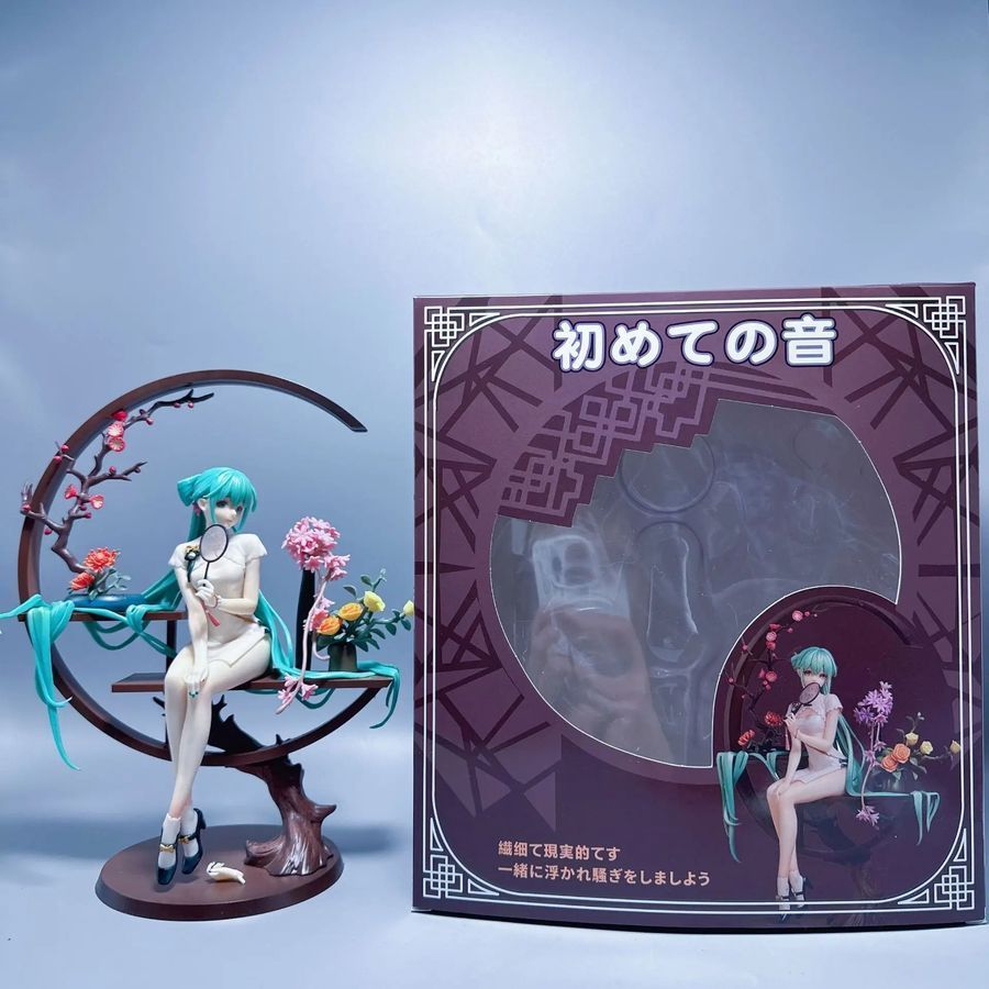 Аніме фігурка Vocaloid Вокалоїд Miku Hatsune Хацуне Міку з декорованою підставкою, 25 см (VOC 0054)
