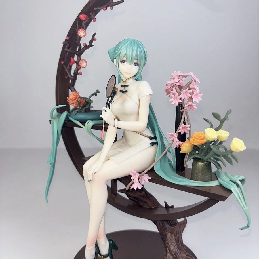 Аніме фігурка Vocaloid Вокалоїд Miku Hatsune Хацуне Міку з декорованою підставкою, 25 см (VOC 0054)