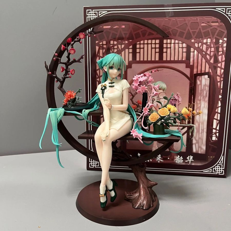 Аніме фігурка Vocaloid Вокалоїд Miku Hatsune Хацуне Міку з декорованою підставкою, 25 см (VOC 0054)