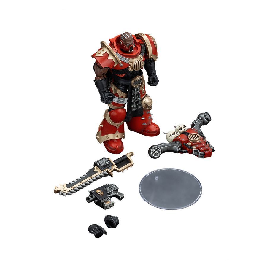 Фігурка з гри Warhammer 40k, Берсерк Пожирачі Світів Кхорн версія 7, JOYTOY, рухлива, 12,6 см (WHR 0165)